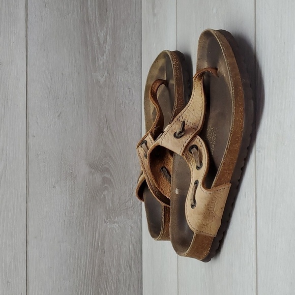 Birkenstock Papillio Womens T strap Leather Sandals Flats shoes sz 37/6 - Picture 2 of 11